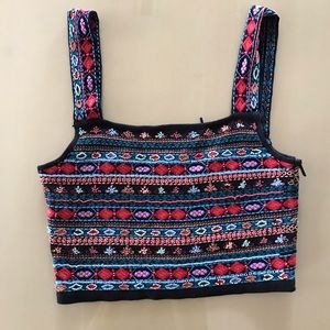 Knit Beaded Crop Top